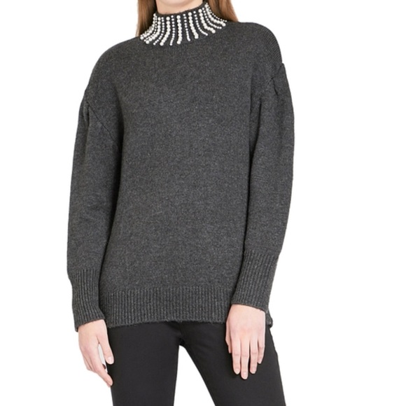 Central Park West pearl mockneck sweater - Picture 1 of 8
